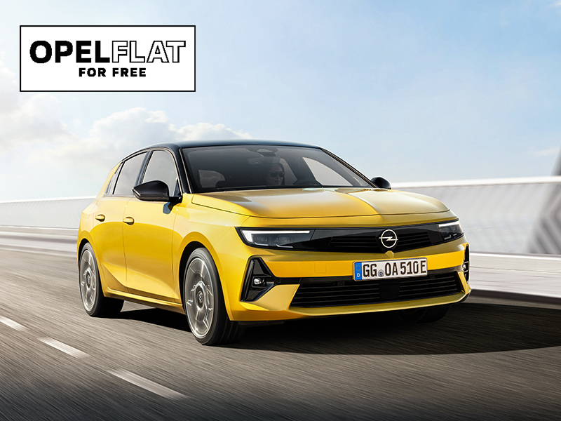 OPEL FLAT FOR FREE ANGEBOT
